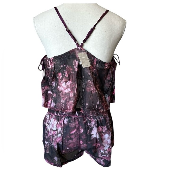 Free People Intimately Night Garden Combo Pajama Set Floral Top & Shorts NWT XL - Picture 8 of 9